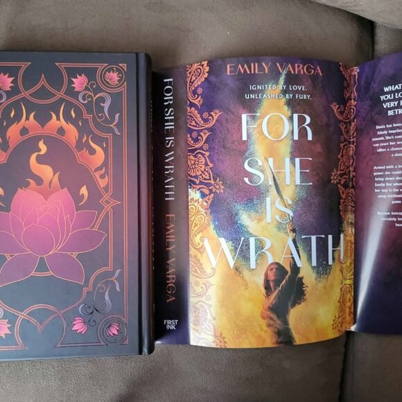 **NEW & SIGNED** For She Is Wrath by Emily Varga, Fairyloot Exclusive Edition - Picture 7 of 10